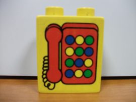 Lego Duplo képeskocka - telefon (karcos)
