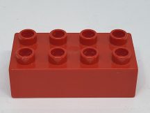 Lego Duplo 2*4 kocka (piros)