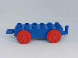 Lego Duplo Mozdony utánfutó, lego duplo vonat utánfutó (kapocs kék!)