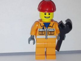 Lego City figura - Épitőipari munkás (cty034)