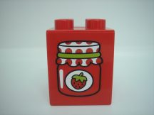 Lego Duplo képeskocka - eper 2*2 magas 