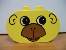 Lego Duplo képeskocka - majom 