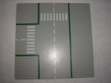   Lego úttest, alaplap, kereszteződés (608p01) (van rajta egy-két halvány sárga folt,enyhén sárgult)
