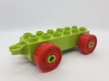 Lego Duplo utánfutó alap kapcsos zöld-piros