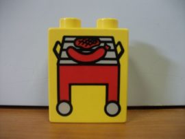 Lego Duplo képeskocka - grill (karcos)