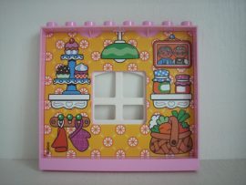Lego Duplo babaház oldalfal (papírelem kicsit karcos)