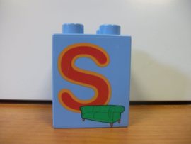 Lego Duplo képeskocka - betű 