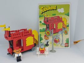 Lego Fabuland - Emeletes busz 3662 katalógussal (matrica hiányos)