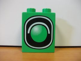 	 Lego Duplo képeskocka - jelzőlámpa (karcos)