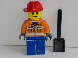 Lego Town City figura - Építőipari munkás (cty105)
