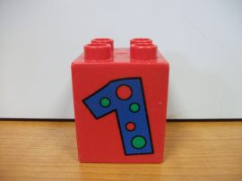 Lego Duplo képeskocka - szám 1