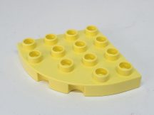 Lego Duplo íves elem (halványsárga)