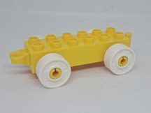 Lego Duplo utánfutó alap kapcsos sárga-fehér