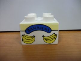 Lego Duplo képeskocka - banán (karcos)