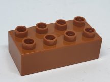 Lego Duplo 2*4 kocka (barna)
