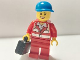 Lego City Figura - Orvos, doktor, mentős nő (cty0317)