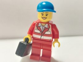 Lego City Figura - Orvos, doktor, mentős nő (cty0317)