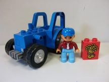 Lego Duplo traktor + figura és ajándék képes kocka
