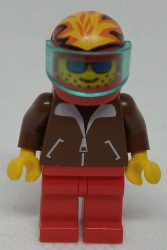 Lego Town figura - Jacket Brown (jbr007) 