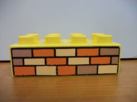 Lego Duplo képeskocka - tégla  