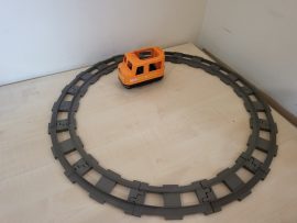 Lego Duplo Interaktív mozdony, lego duplo vonat + 12 db szürke kanyar