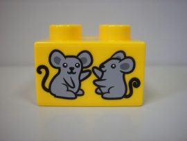 Lego Duplo képeskocka - egér