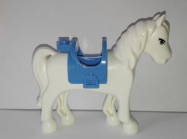 Lego Friends állat - Fehér ló kék nyereggel 41039-es készletből ÚJ