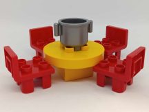 Lego Duplo asztal székkel edénnyel