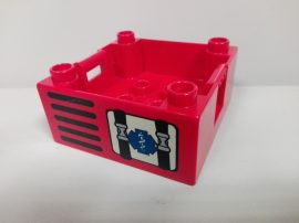 Lego Duplo láda  - tűzoltóautóhoz (kopott)