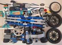   0,840 kg  ömlesztett TECHNIC, kilós vegyes lego  csomag (417)