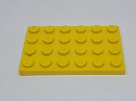 Lego Alaplap 4*6 (citrom)