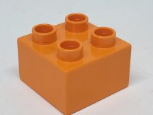 Lego Duplo 2*2 kocka (narancs)