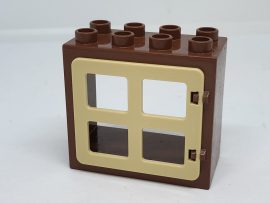  Lego Duplo ablak (drapp keret)