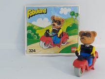   Lego Fabuland - Ricky mosómedeve és a motor 324 (katalógussal)