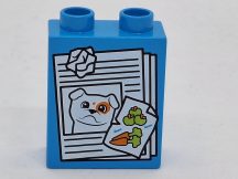 Lego Duplo képeskocka kutya, papírhulladék