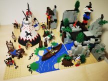   Lego System - Rapid River Village, Indián falu 6766 (pici eltérés, hiány) Western  
