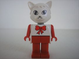 Lego Fabuland állatfigura - cica (orra kicsit kopott)
