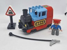   Lego Duplo mozdony, lego duplo vonat SZERVÍZELT + Figura,kiegészítők (Szervizünk által kipróbált, átvizsgált vonat)
