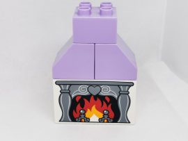 Lego Duplo képeskocka - kandalló 