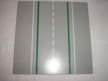   Lego úttest, alaplap, kereszteződés (80547pb01) (sárgult,karcos)