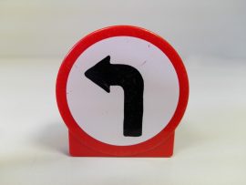 Lego Duplo képeskocka - jelzőtábla (karcos)