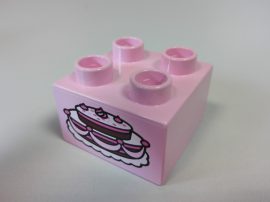 Lego Duplo képeskocka - torta