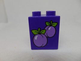 Lego Duplo Képeskocka - Szilva 2*2 magas