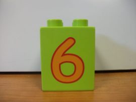 Lego Duplo képeskocka - szám (karcos)