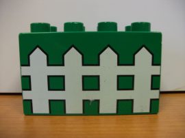 Lego Duplo képeskocka - kerítés (karcos)