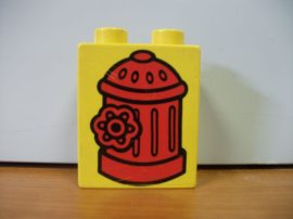 Lego Duplo képeskocka - tűzcsap (karcos)