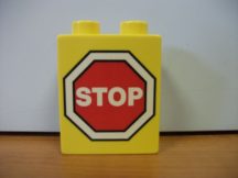 Lego Duplo képeskocka - stop tábla (karcos)