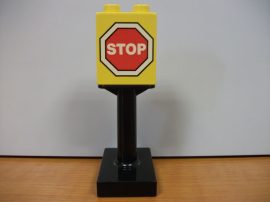Lego Duplo képeskocka + talp (stop) (karcos)