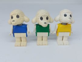 Lego Fabuland állatfigura csomag (kopott,sárgult,lábuk laza)