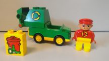 Lego Duplo - Kukásautó 2613 (képeskocka kicsit karcos)
